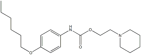 [4-(Hexyloxy)phenyl]carbamic acid 2-piperidinoethyl ester Structure