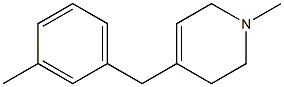 1,2,3,6-Tetrahydro-1-methyl-4-(3-methylbenzyl)pyridine Structure