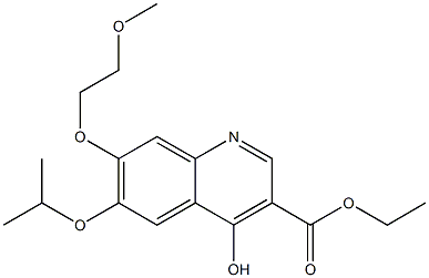 4-Hydroxy-6-isopropoxy-7-(2-methoxyethoxy)quinoline-3-carboxylic acid ethyl ester