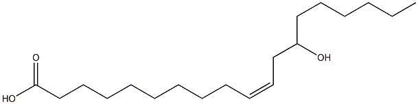(Z)-13-Hydroxy-10-nonadecenoic acid Structure