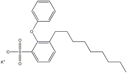3-Nonyl-2-phenoxybenzenesulfonic acid potassium salt,,结构式
