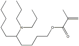 Methacrylic acid 5-(dipropylamino)decyl ester Structure