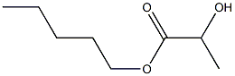 [S,(-)]-2-ヒドロキシプロピオン酸ペンチル 化学構造式