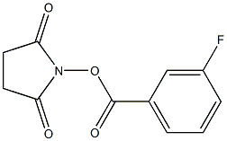 3-フルオロ安息香酸スクシンイミジル 化学構造式
