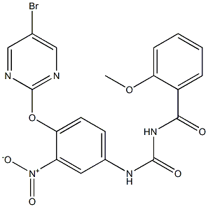 1-(2-Methoxybenzoyl)-3-[4-[(5-bromo-2-pyrimidinyl)oxy]-3-nitrophenyl]urea