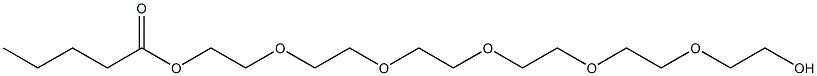 Valeric acid 2-[2-[2-[2-[2-(2-hydroxyethoxy)ethoxy]ethoxy]ethoxy]ethoxy]ethyl ester Struktur