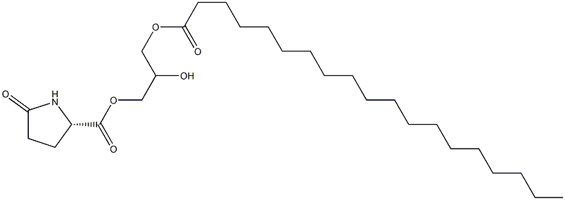 1-[(L-Pyroglutamoyl)oxy]-2,3-propanediol 3-nonadecanoate Structure