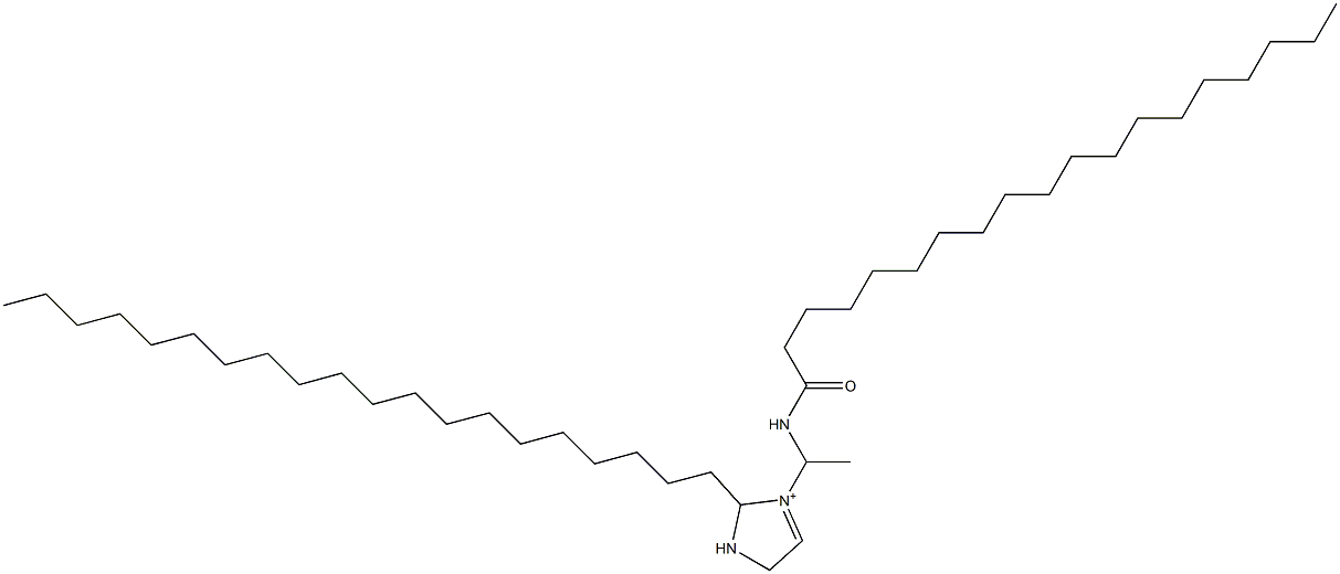 2-Icosyl-3-[1-(nonadecanoylamino)ethyl]-3-imidazoline-3-ium Struktur