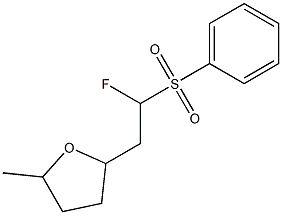 2-(2-Fluoro-2-phenylsulfonylethyl)tetrahydro-5-methylfuran|