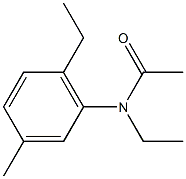 N-アセチル-6,N-ジエチル-3-メチルアニリン 化学構造式