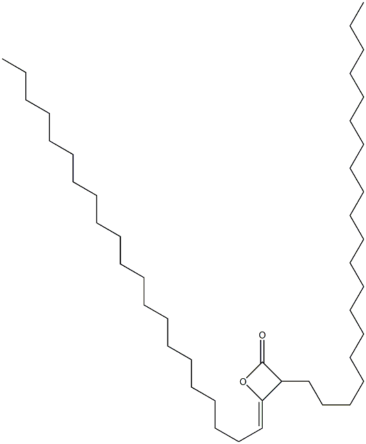 3-Icosyl-4-(henicosan-1-ylidene)oxetan-2-one Struktur