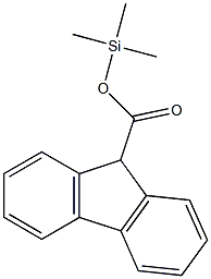 9H-Fluorene-9-carboxylic acid trimethylsilyl ester Structure