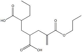 1-Hexene-2,4,6-tricarboxylic acid 2,6-dipropyl ester Structure