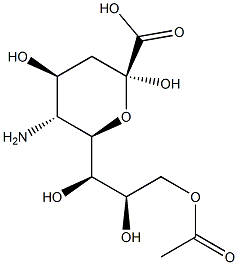 9-O-Acetylneuraminic acid Struktur