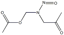 Acetic acid N-nitroso-N-(2-oxopropyl)aminomethyl ester