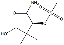 [S,(-)]-4-Hydroxy-3,3-dimethyl-2-methylsulfonyloxybutyramide Struktur