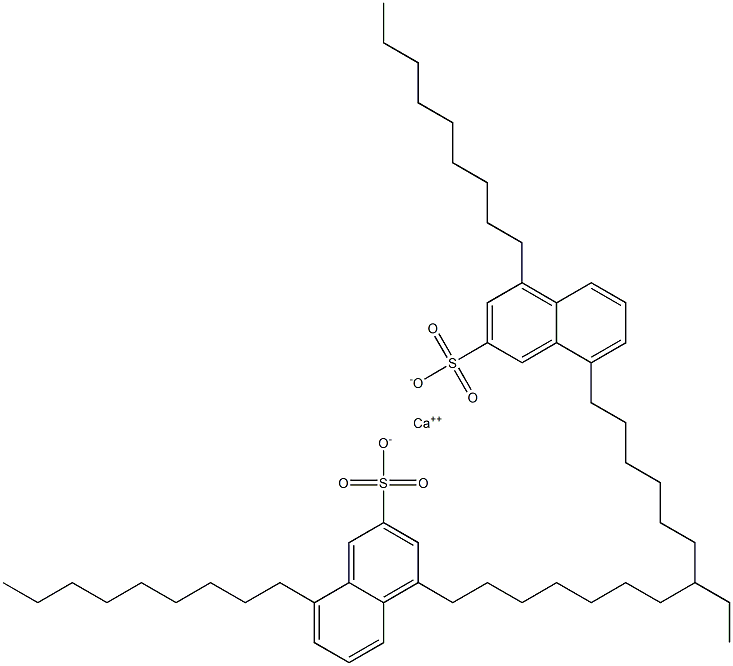 Bis(4,8-dinonyl-2-naphthalenesulfonic acid)calcium salt 结构式