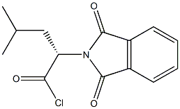 (S)-2-(1,3-Dihydro-1,3-dioxo-2H-isoindole-2-yl)-4-methylpentanoic acid chloride Struktur