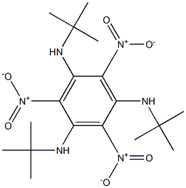 2,4,6-トリニトロ-N,N',N''-トリ-tert-ブチルベンゼン-1,3,5-トリアミン 化学構造式