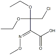 (Z)-4-Chloro-3,3-diethoxy-2-methoxyiminobutyric acid