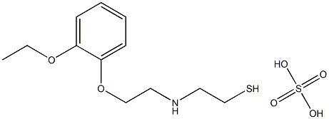 2-[2-(o-Ethoxyphenoxy)ethyl]aminoethanethiol sulfate Struktur
