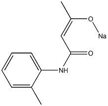 3-Sodiooxy-N-(2-methylphenyl)-2-butenamide