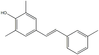 4-[(E)-2-(3-Methylphenyl)ethenyl]-2,6-dimethylphenol Struktur