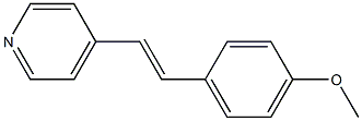 4-[2-[4-Methoxyphenyl]ethenyl]pyridine