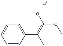 Lithium 2-phenyl-1-methoxy-1-propene-1-olate Structure