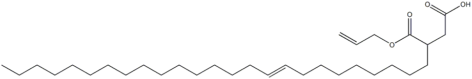 3-(9-Pentacosenyl)succinic acid 1-hydrogen 4-allyl ester Struktur