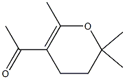 5-Acetyl-2,2,6-trimethyl-3,4-dihydro-2H-pyran Struktur