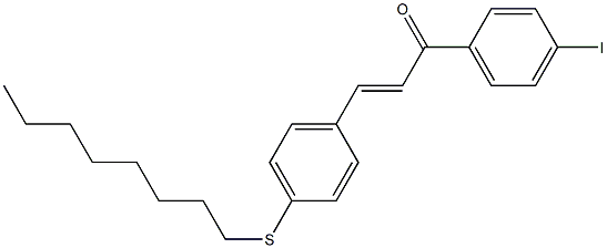 4-((Octylthio))-4'-iodochalcone Structure