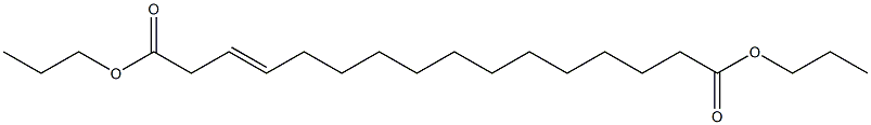 3-Hexadecenedioic acid dipropyl ester 结构式