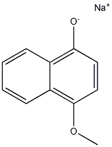 Sodium 4-methoxynaphthalene-1-olate 结构式