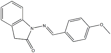 1-[(4-Methoxybenzylidene)amino]-1H-indol-2(3H)-one