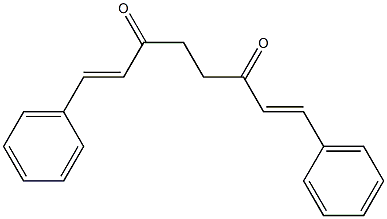(1E,7E)-1,8-ジフェニル-1,7-オクタジエン-3,6-ジオン 化学構造式