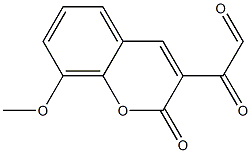 3-Glyoxyloyl-8-methoxy-2H-1-benzopyran-2-one Struktur