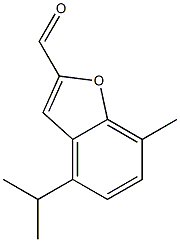 4-Isopropyl-7-methylbenzofuran-2-carbaldehyde Struktur