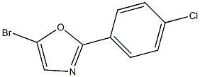 5-ブロモ-2-(p-クロロフェニル)オキサゾール 化学構造式