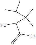 1-Hydroxy-2,2,3,3-tetramethylcyclopropanecarboxylic acid,,结构式