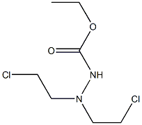 3,3-Bis(2-chloroethyl)carbazic acid ethyl ester Structure