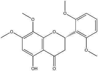 (2S)-5-Hydroxy-2,3-dihydro-2',6',7,8-tetramethoxyflavone