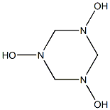 Hexahydro-1,3,5-trihydroxy-1,3,5-triazine 结构式