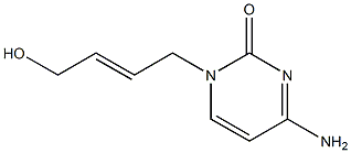 1-[(E)-4-ヒドロキシ-2-ブテニル]シトシン 化学構造式