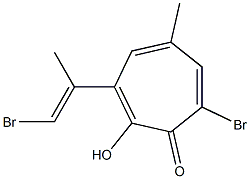 3-[(E)-2-Bromo-1-methylethenyl]-2-hydroxy-7-bromo-5-methyl-2,4,6-cycloheptatrien-1-one