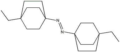 1,1'-[(E)-アゾ]ビス[4-エチルビシクロ[2.2.2]オクタン] 化学構造式