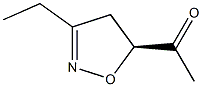 (5S)-5-Acetyl-3-ethyl-2-isoxazoline 结构式