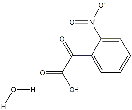o-Nitrobenzoylformic acid monohydrate 结构式