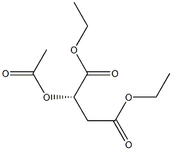 (-)-2-O-アセチル-L-りんご酸ジエチル 化学構造式