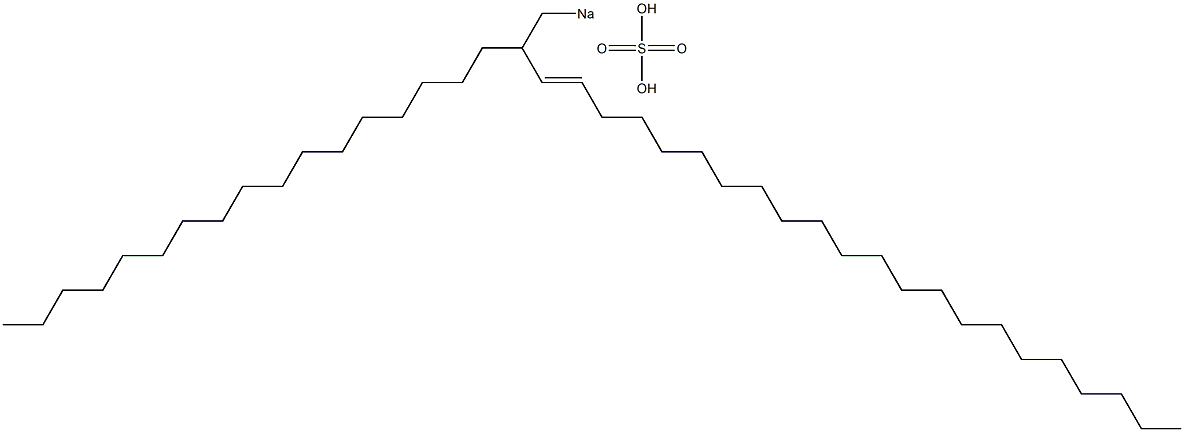 Sulfuric acid 2-heptadecyl-3-tetracosenyl=sodium ester salt